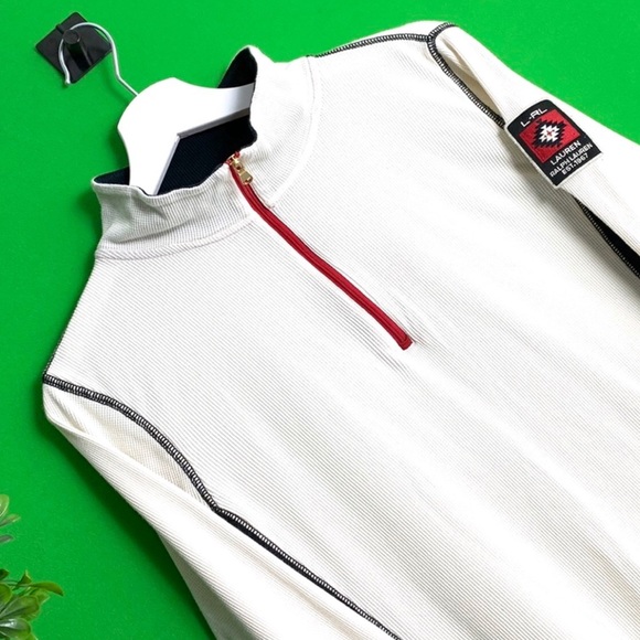 POLO RALPH LAUREN ZIP UP SWEATER - Picture 2 of 2